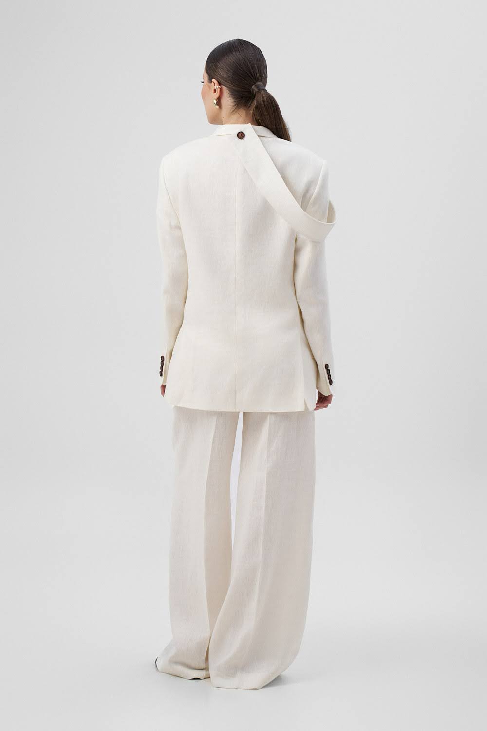 MARGOT White Linen Trousers