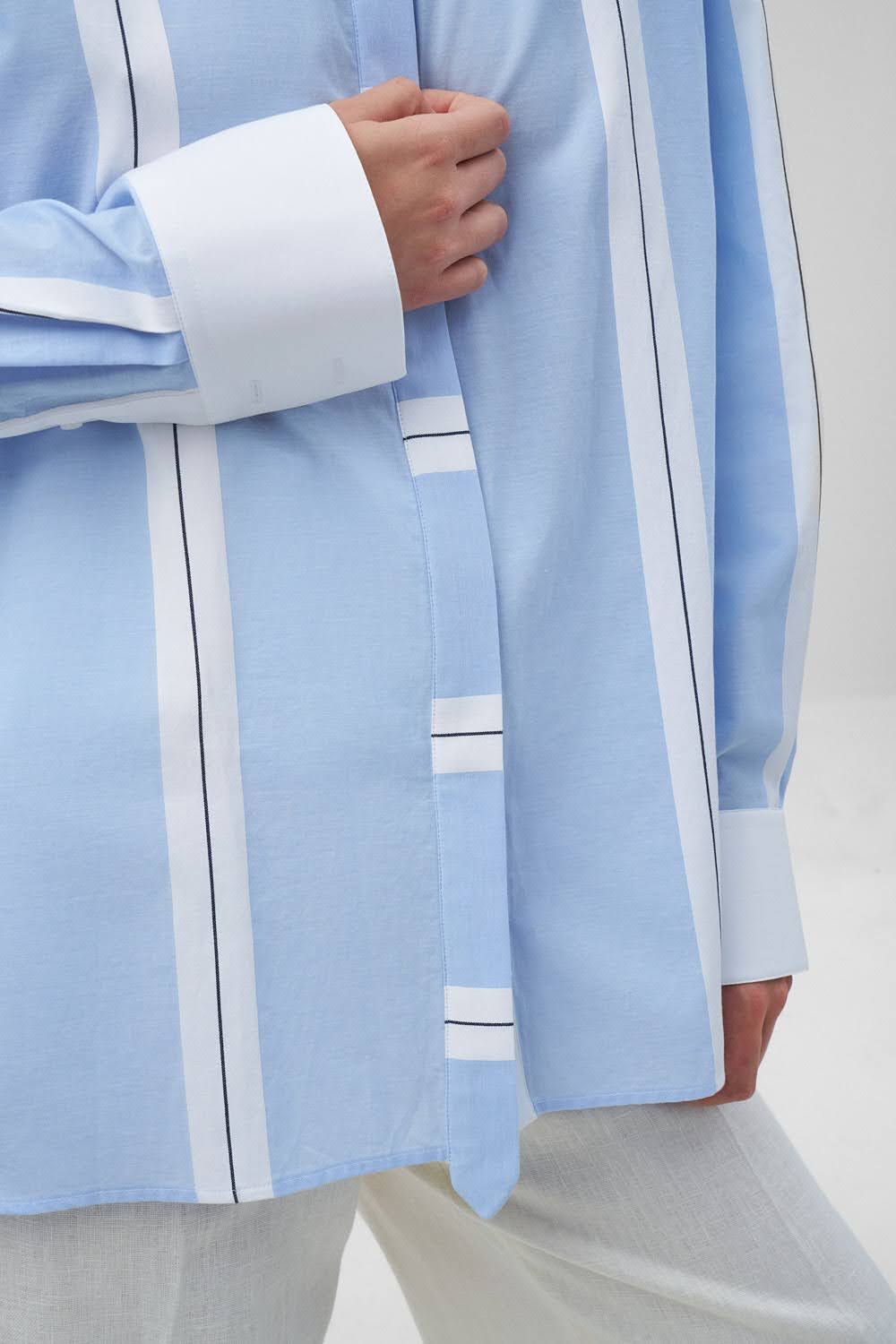 JULIA Blue Cotton Shirt