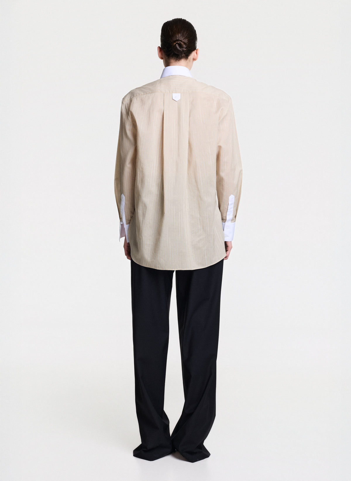 Beige Shirt With Stripes