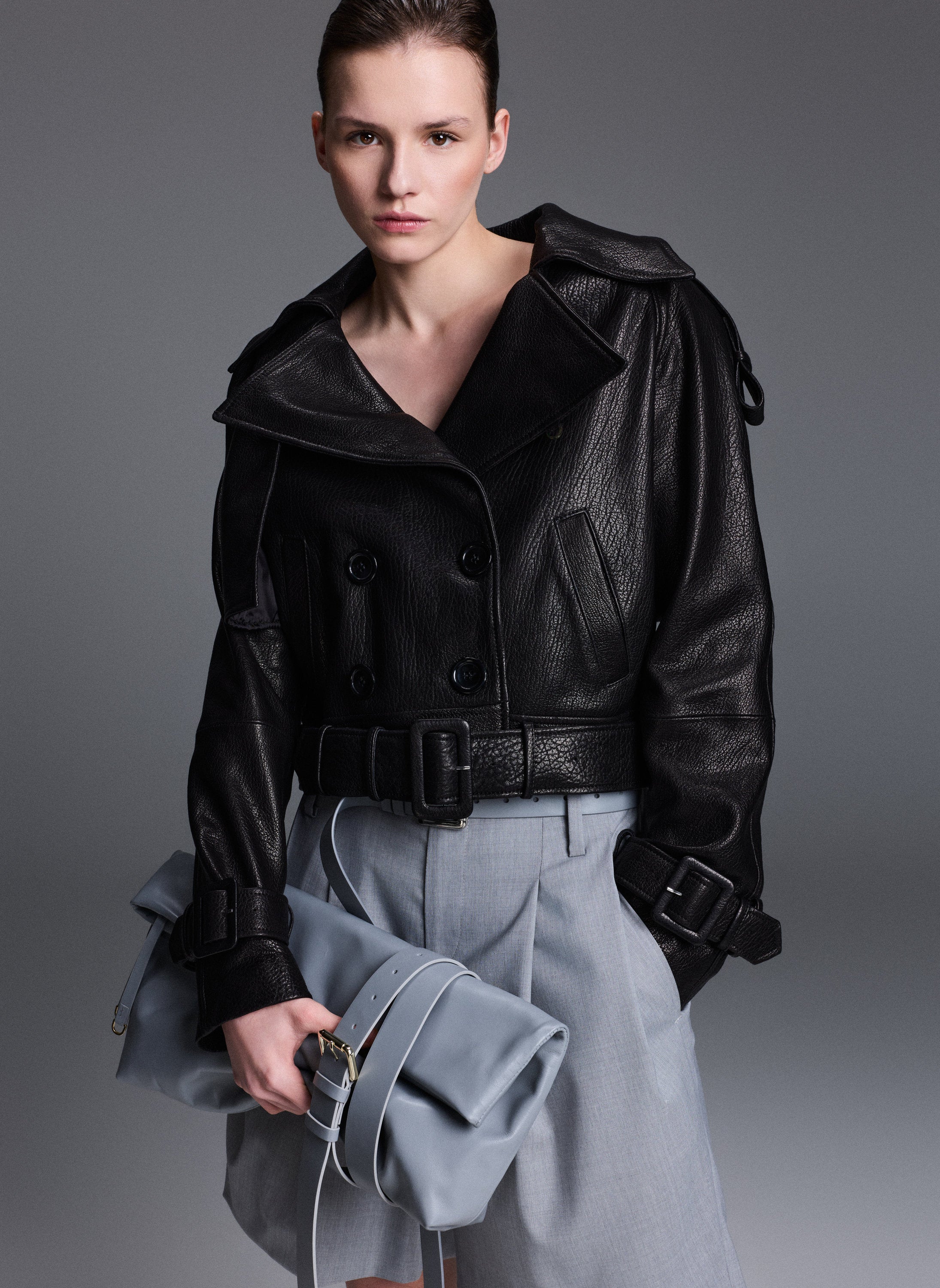 Grey Handbag DUALITAE x MUSETTE