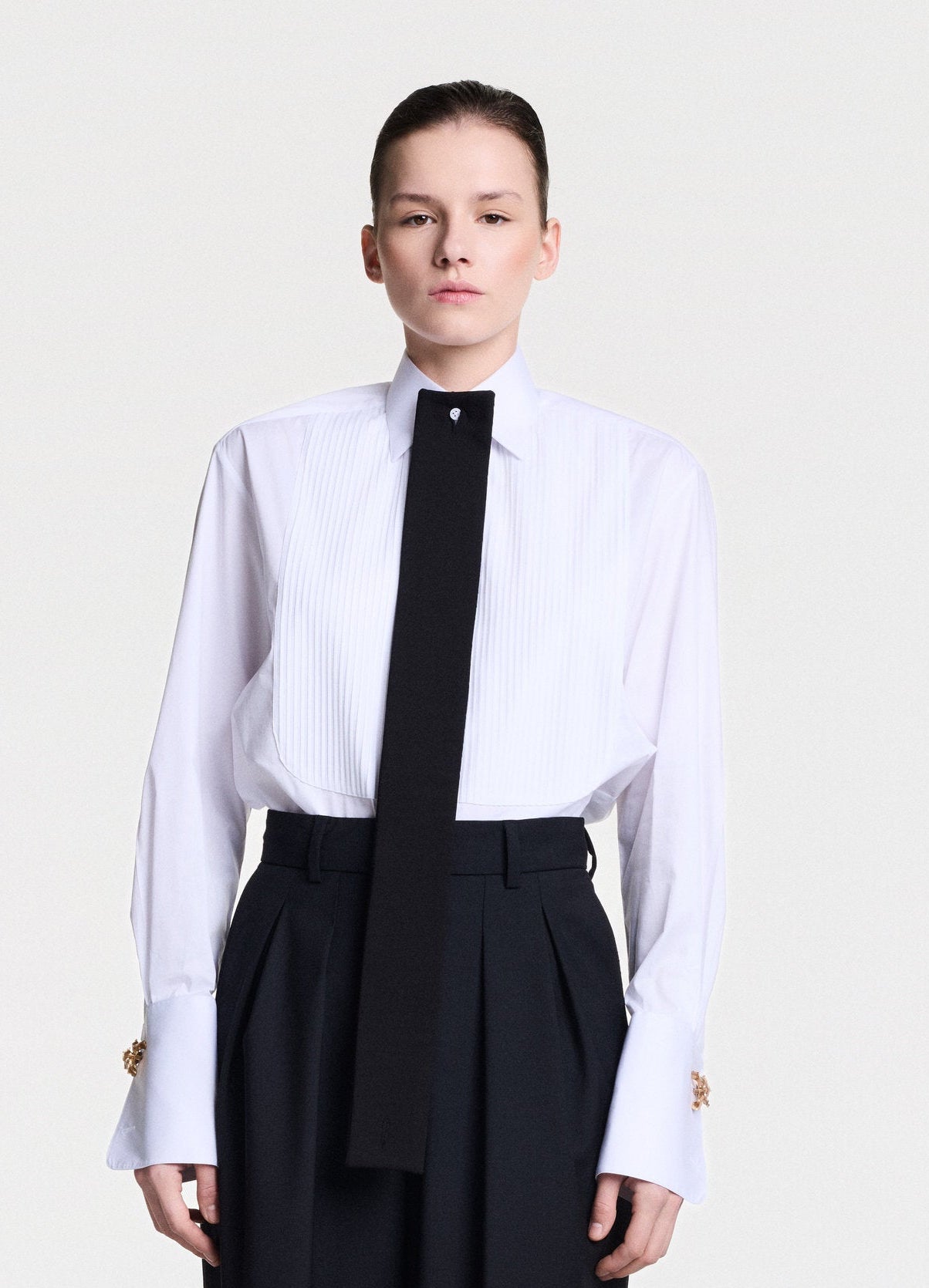Double-Breasted Sleeveless Jacket With Shoulder Strap