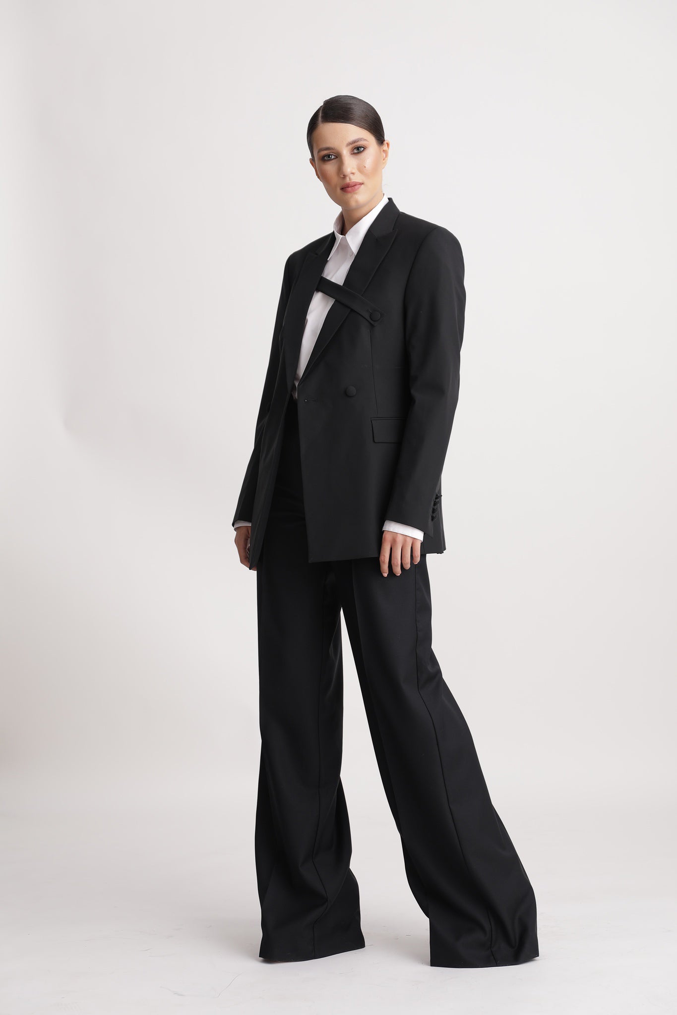 ELECTRA Double - Breasted Oversized Jacket