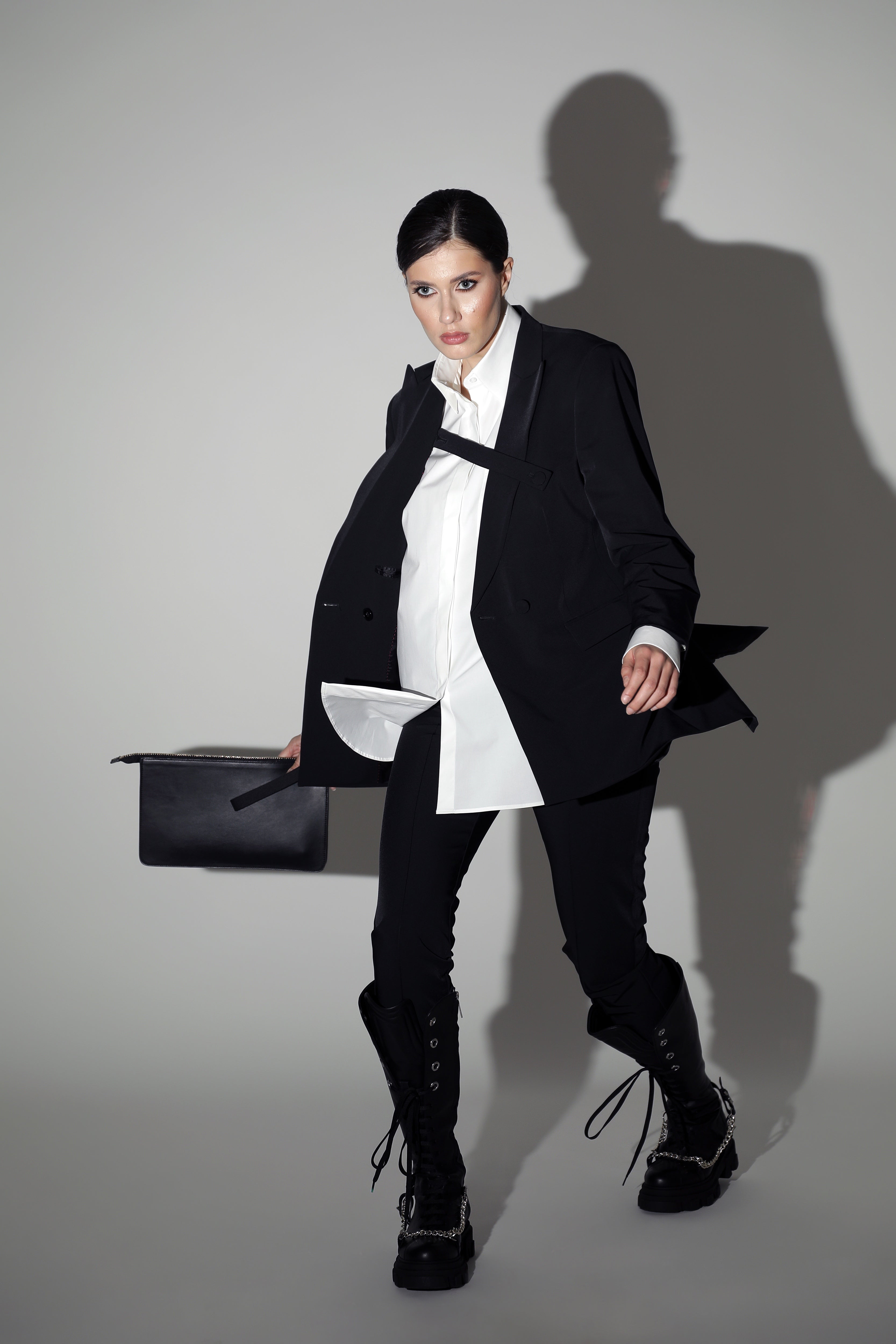 ELECTRA Double - Breasted Oversized Jacket