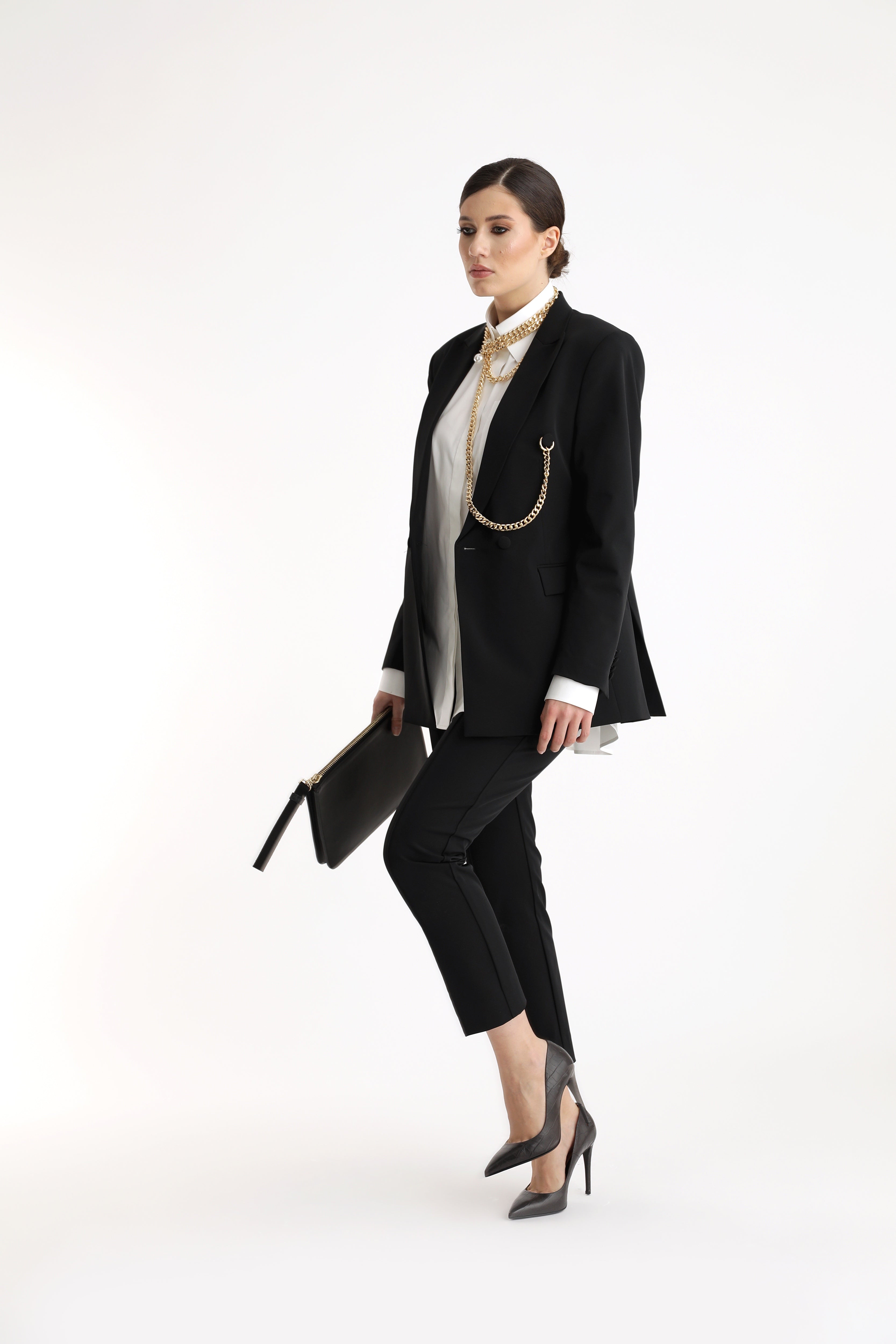 ELECTRA Double - Breasted Oversized Jacket